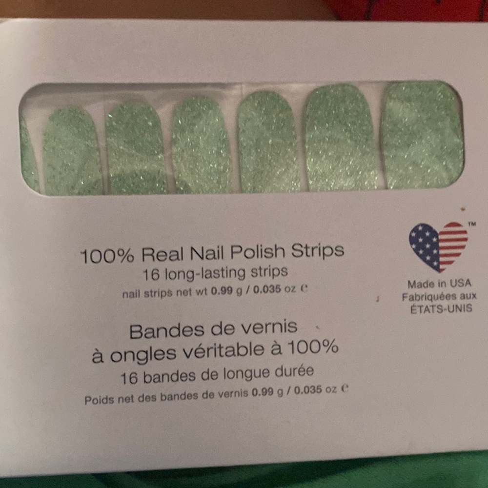 Nail polish strips, “Hint of Mint”